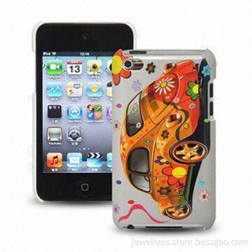 Crystal Cover Cases for Apple's iTouch 4, Customized Designs and Logos Welcomed